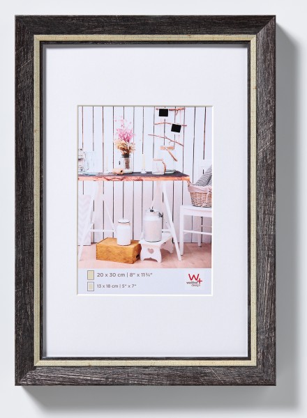 Chalet Designrahmen 050X070 cm SCHWARZ
