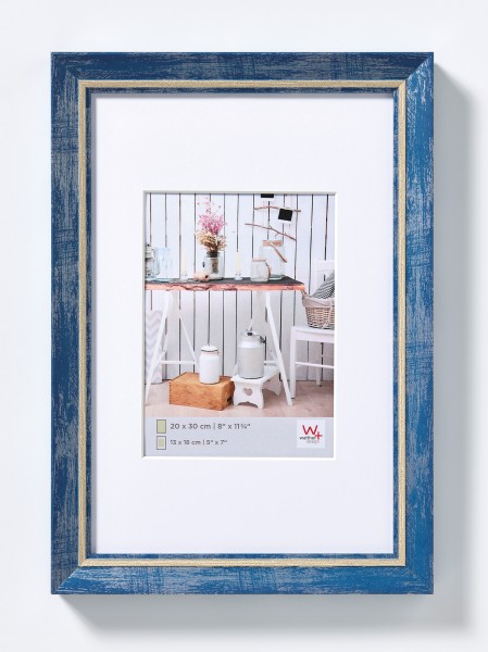 Chalet Designrahmen 050X070 cm BLAU
